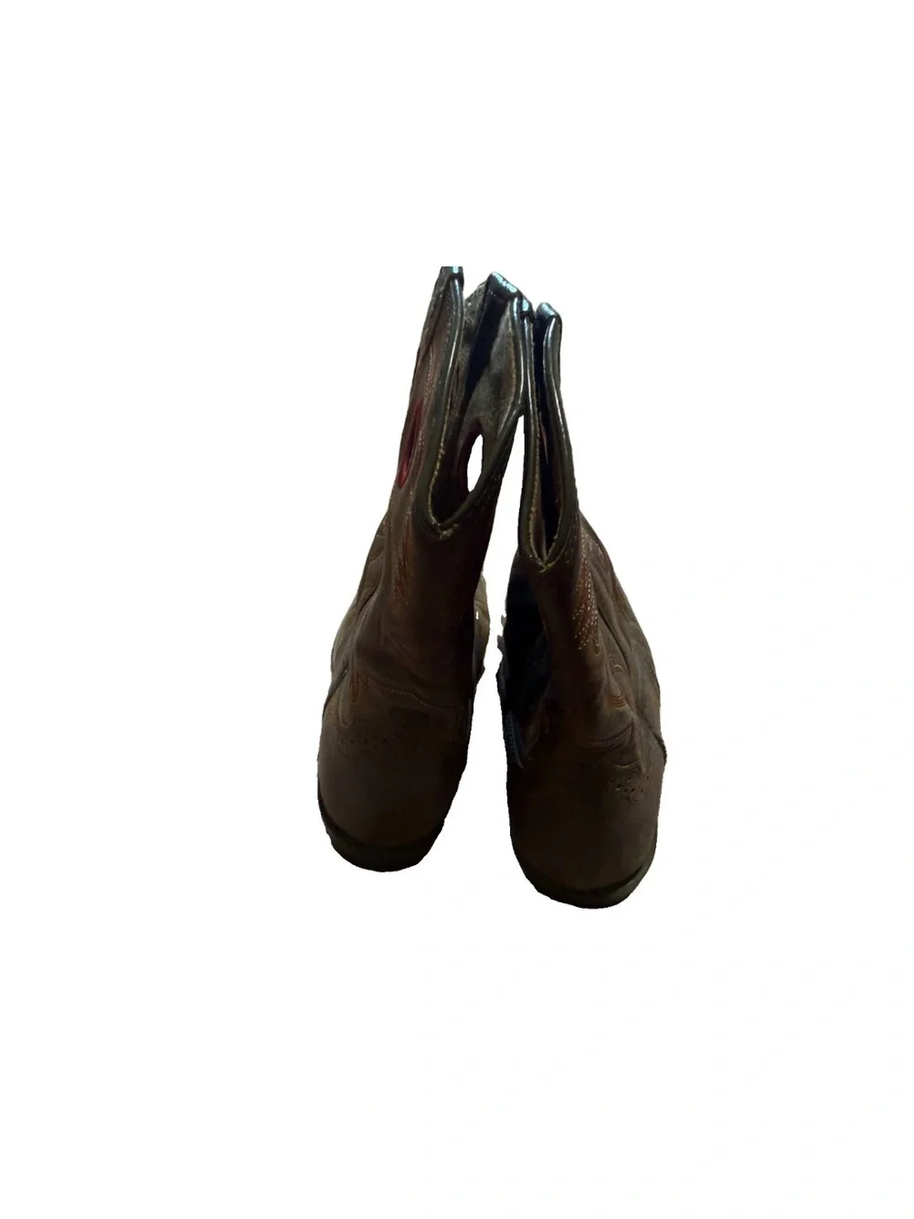 Ariat Roughstock Brown Leather Cowboy Boot Shoes Kid Youth US 2